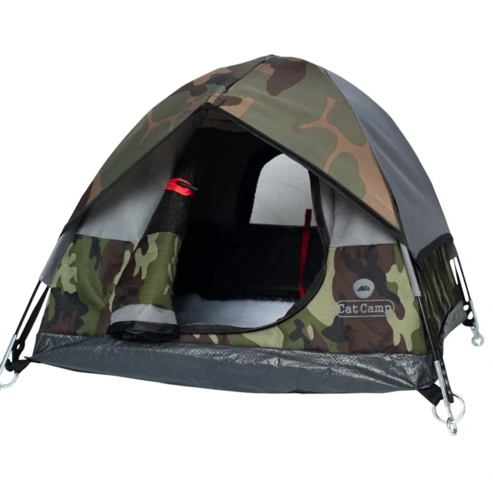 Cat Camp Camouflage Cat Tent